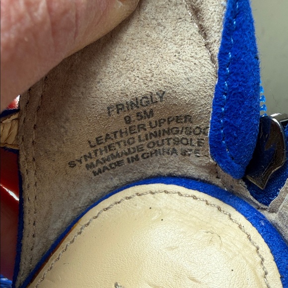 Steve Madden Royal Blue Fringe Heels - Picture 11 of 12